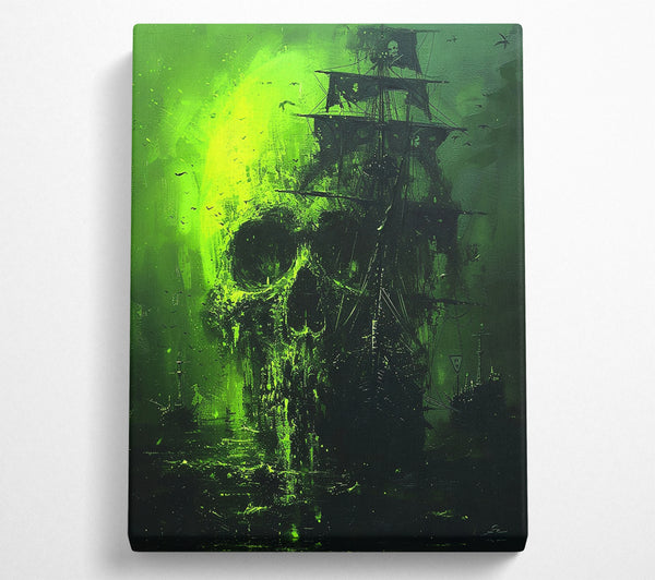 Ghostship Skull Green