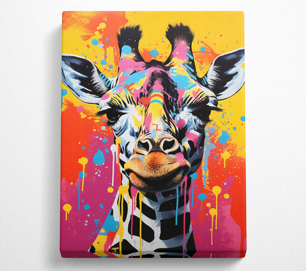 Giraffe Paint Splash