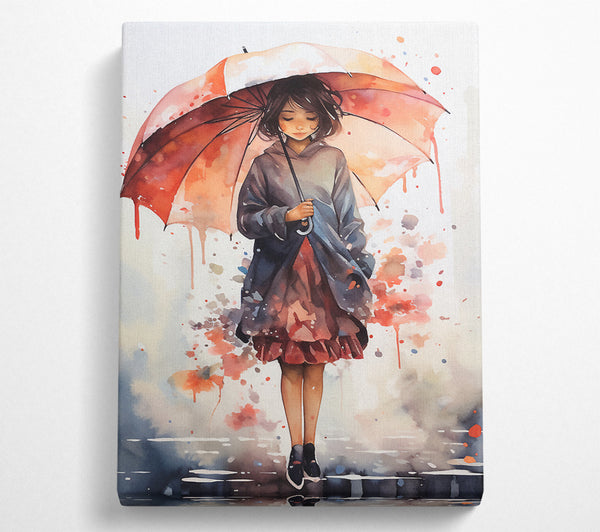 Girl Umbrella Rain