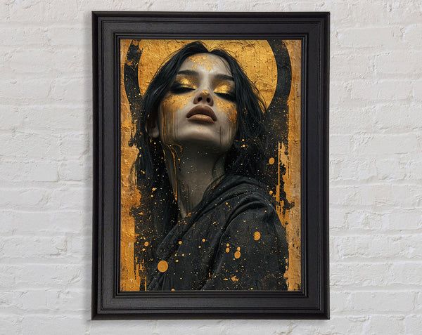 Gold And Black Lady