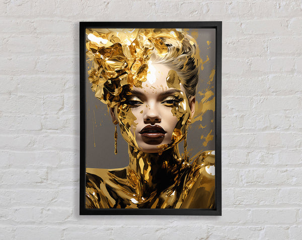 Gold Foil Lady