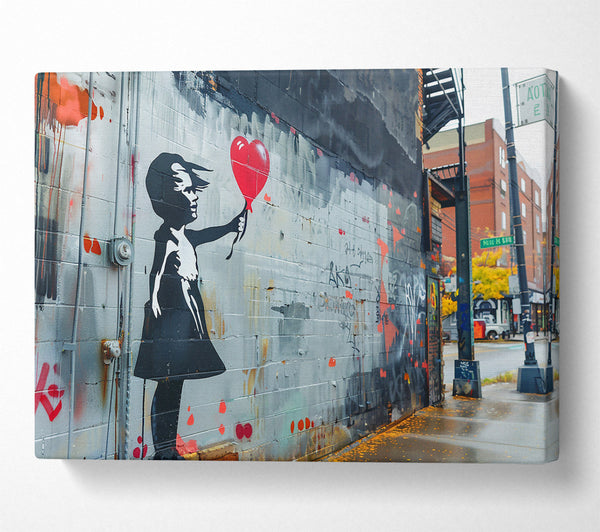 Red Heart Street Art