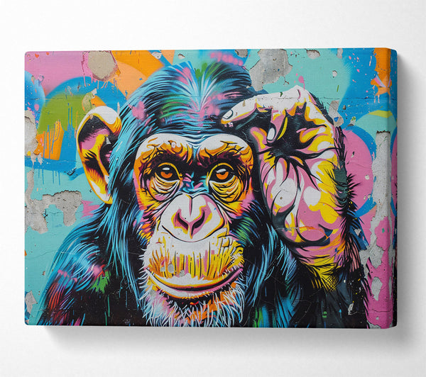 Blue Thinking Chimp