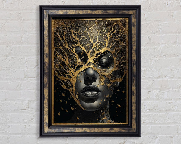 Gold Tree Face