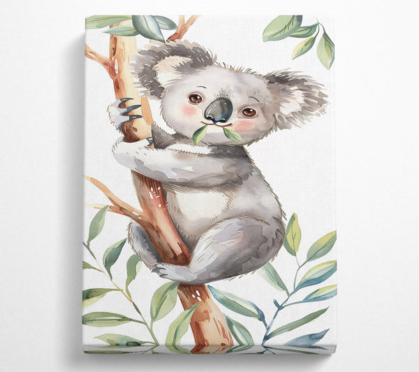 Grey Koala In Greens