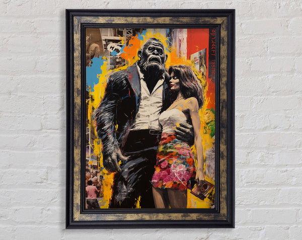 Gorilla In A Suit With Lady