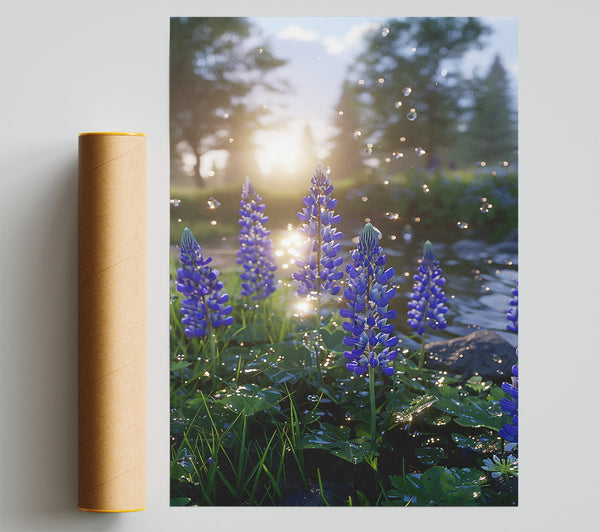 Purple Blooms In Sunlight