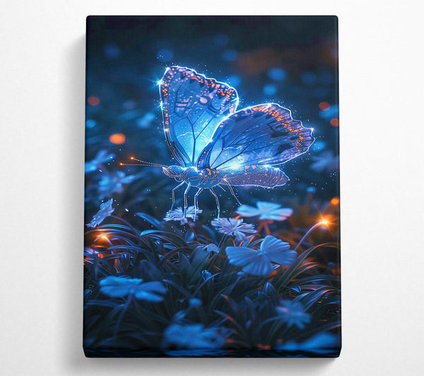 Electric Blue Butterfly