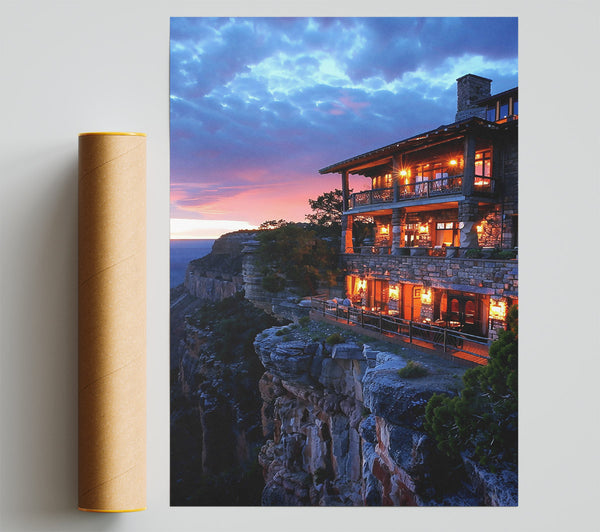 Blue Sky Cliffside Cabin