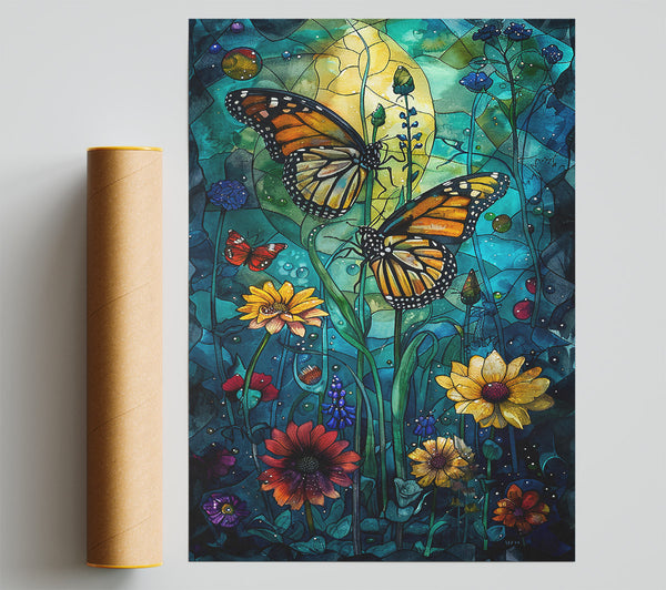 Teal Butterfly Garden