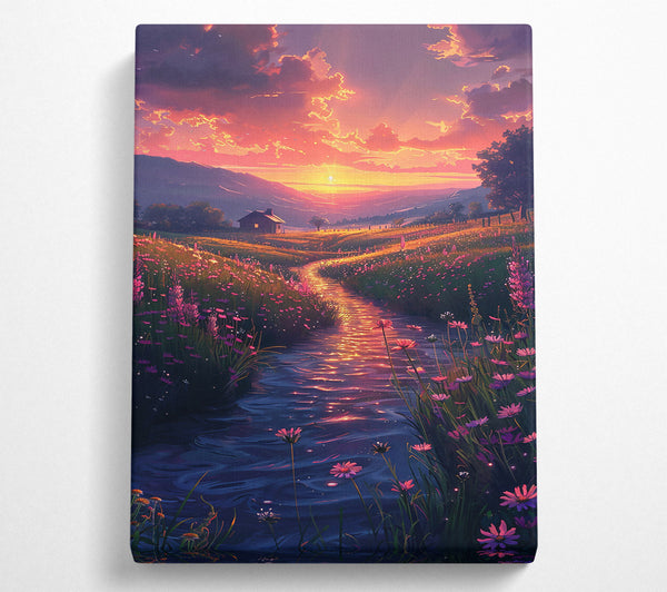 Orange Sunset Stream