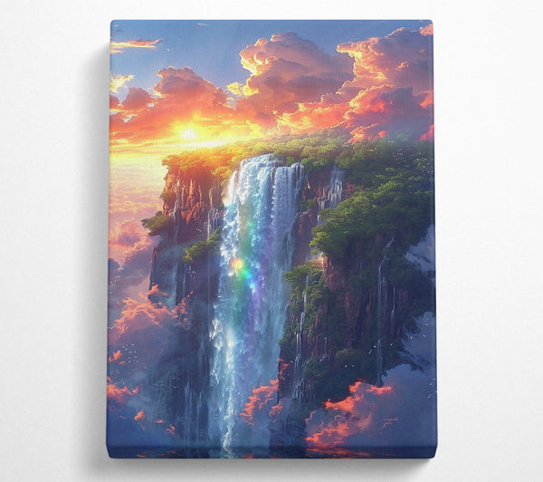 Orange Sky Waterfall