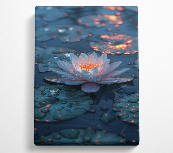 Blue Water Lily Glow