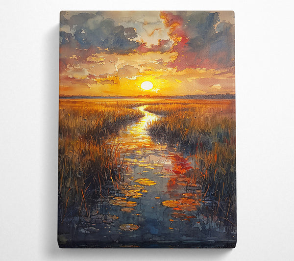 Golden Sunset Stream