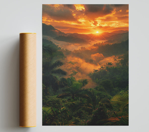 Golden Jungle Sunset