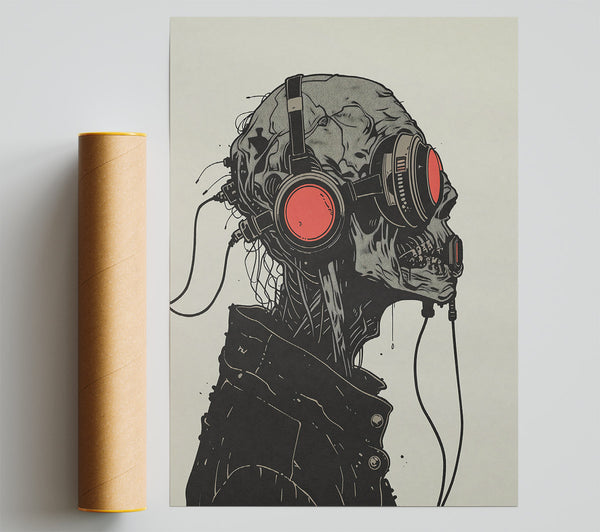 Red Wired Skull