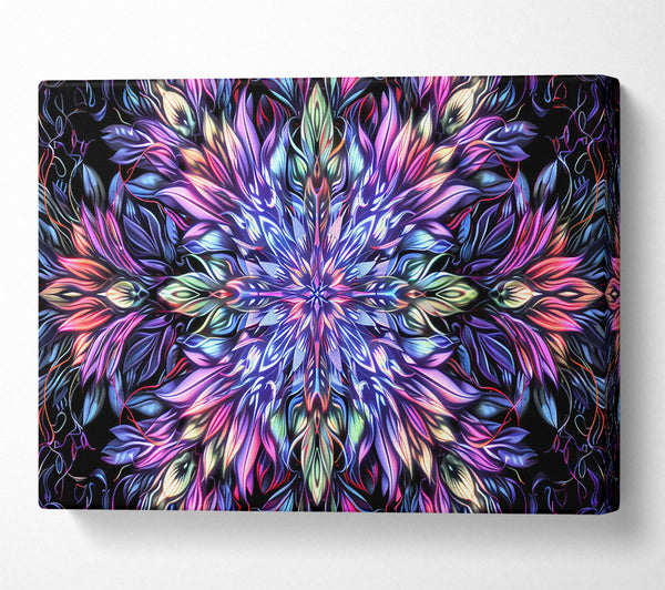 Blue Floral Kaleidoscope