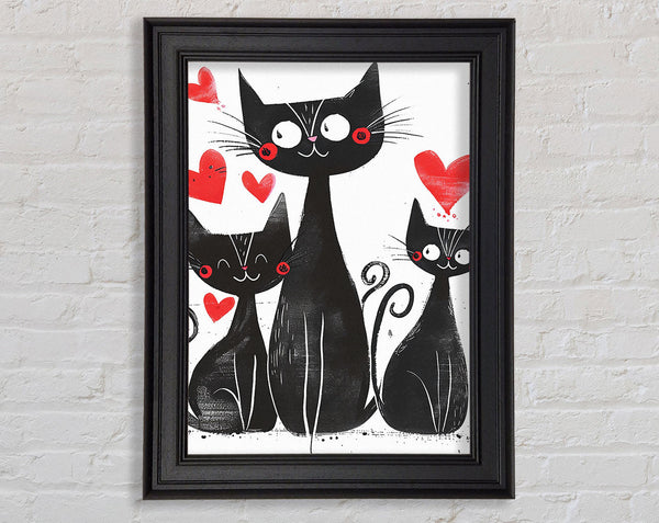 Happy Love Black Cats