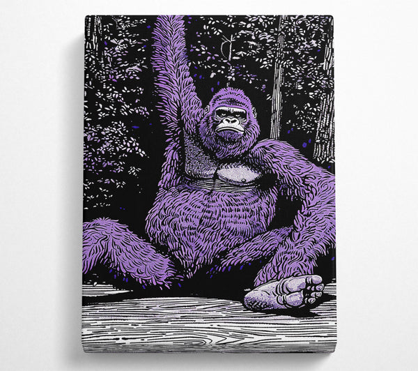 Purple Gorilla In The Woods