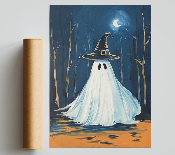 Blue Night Witch Ghost