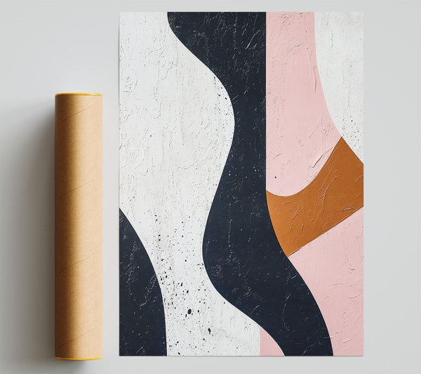 Blush Abstract Waves