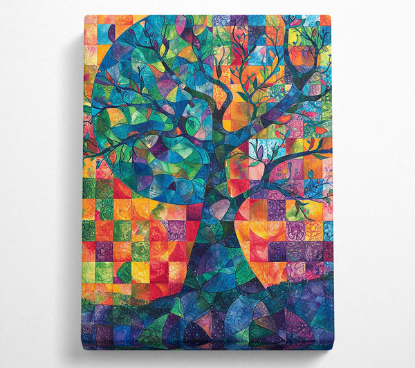 Blue Mosaic Tree