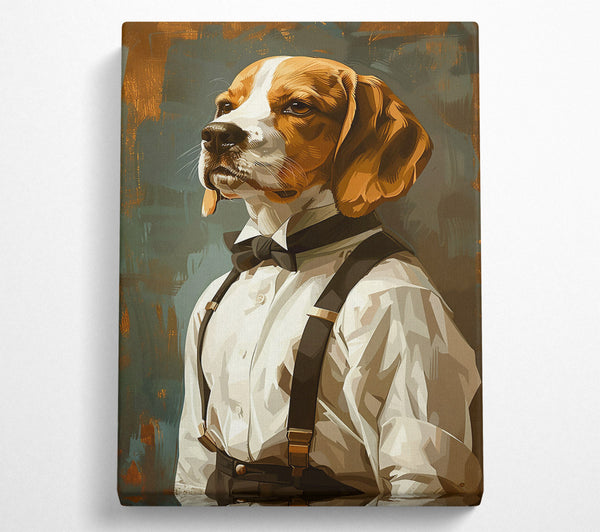 Brown Beagle Gentleman