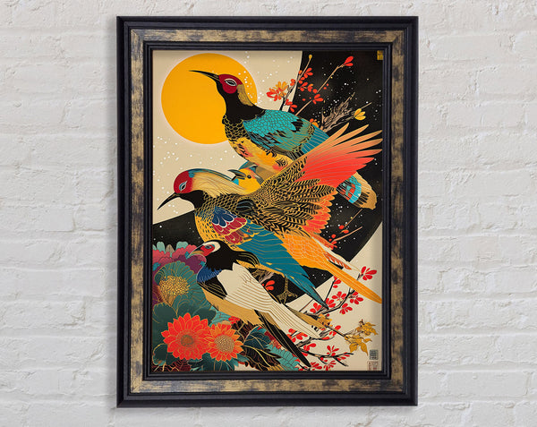 Japanese Birds Traditional Art