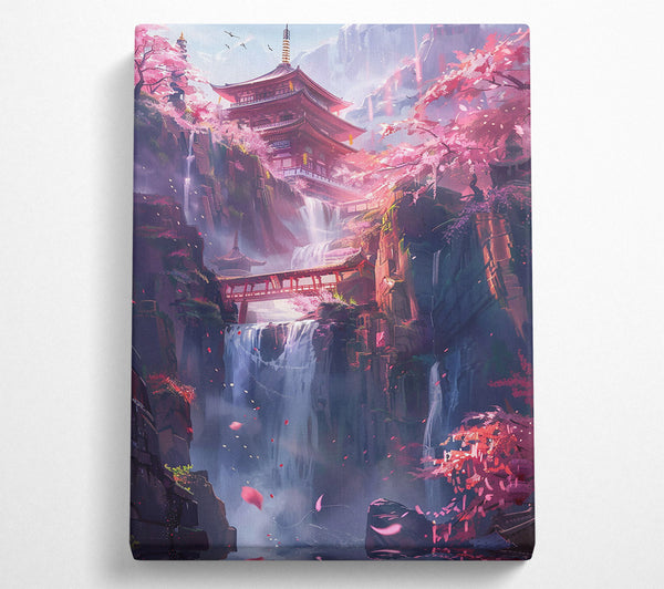 Pink Temple Waterfall