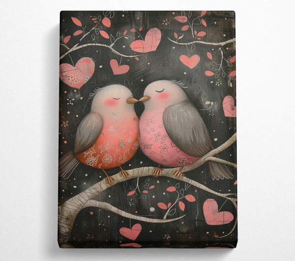 Pink Birds In Love