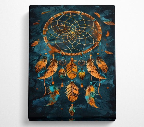 Teal Dreamcatcher Feathers