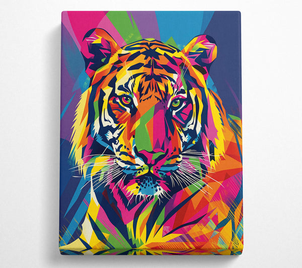 Yellow Geometric Tiger