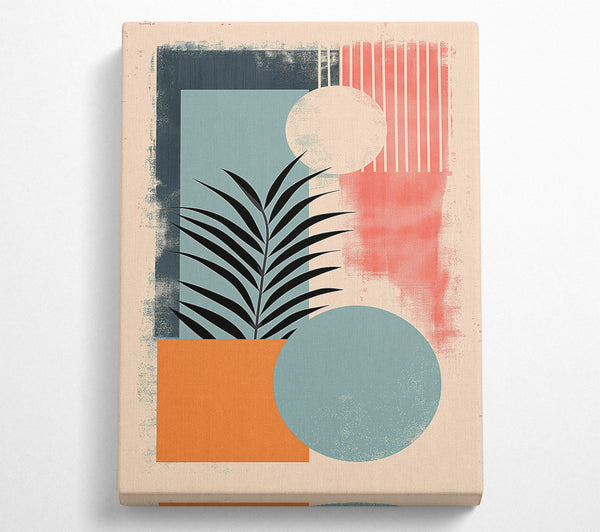 Orange Abstract Palm