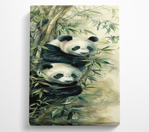 Green Bamboo Pandas