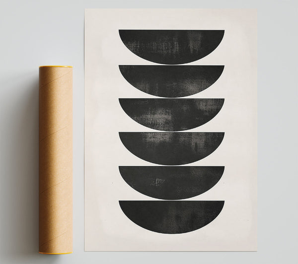 Black Semicircle Stacking