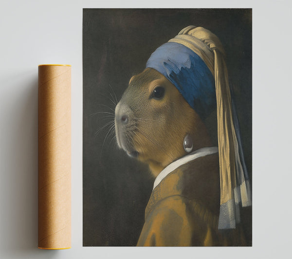 The Blue Capybara Girl