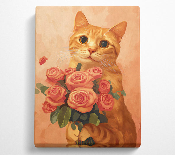 Orange Cat'S Bouquet