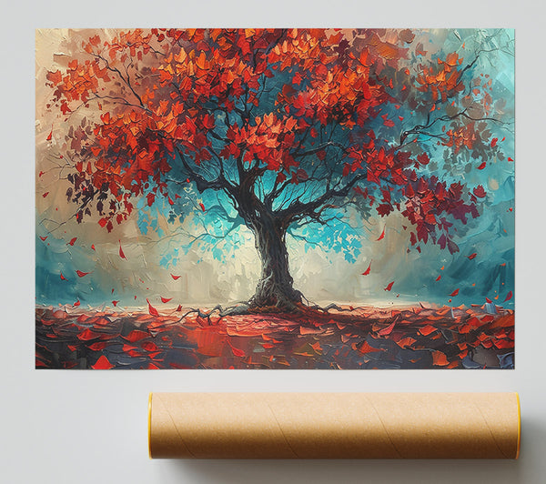 Crimson Autumn Tree