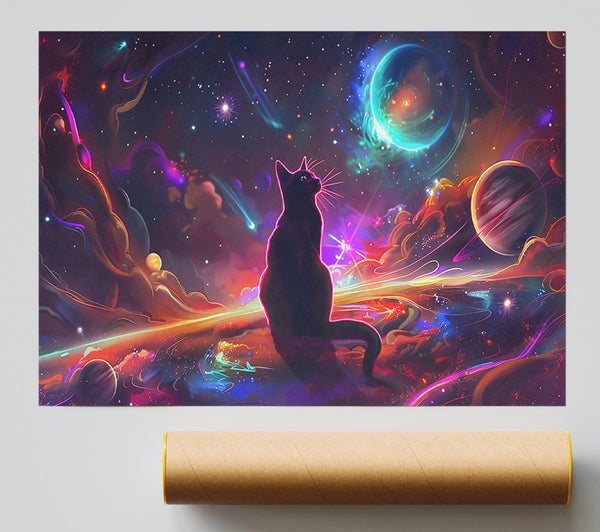 Cosmic Cat In Red