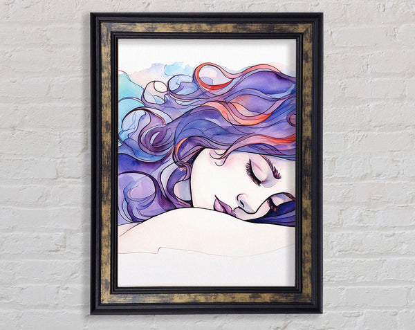 Lilac Woman Sleeping