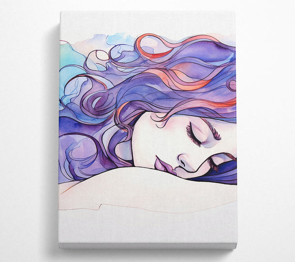 Lilac Woman Sleeping