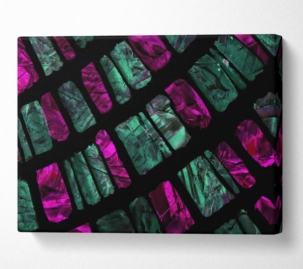 Fuchsia Brick Pattern