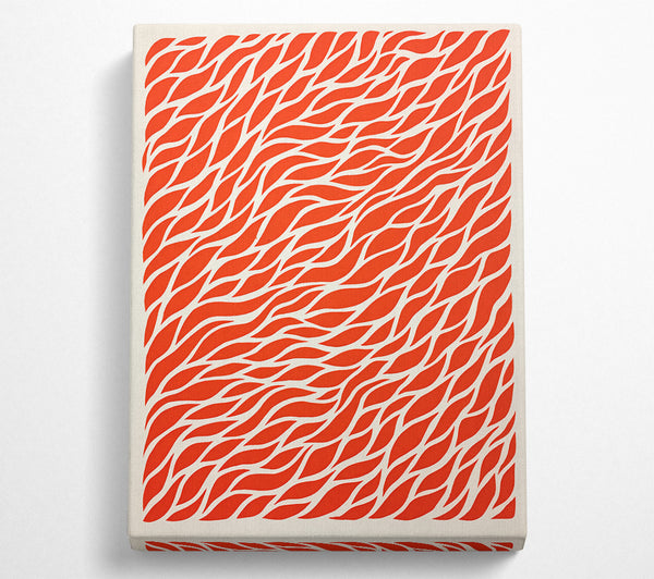 Lino Red Waves