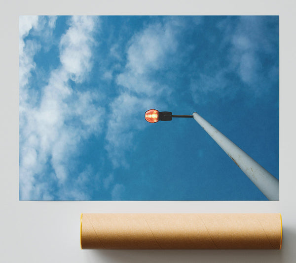 Blue Sky Lamppost Glow