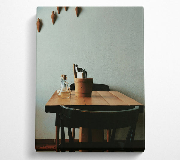 Wooden Table And Chair