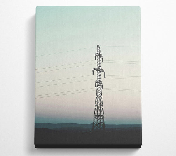 Teal Power Lines