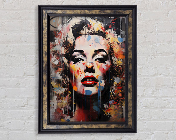 Marilyn Monroe Urban Paint Splash