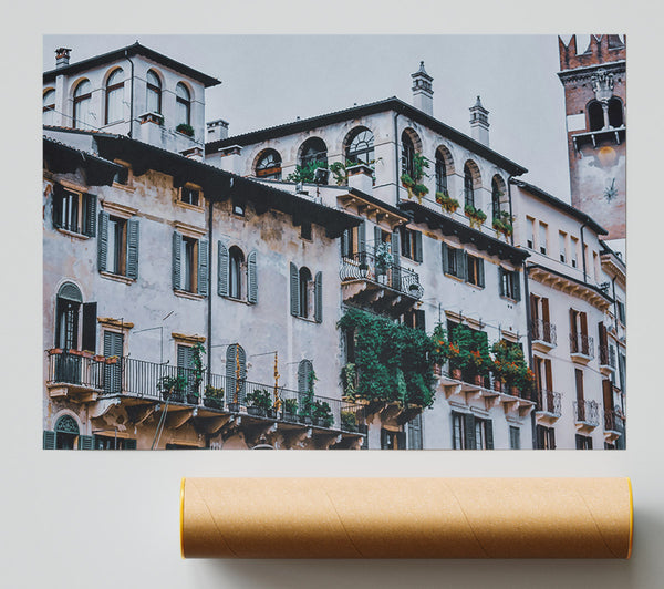 Pale Italian Balconies