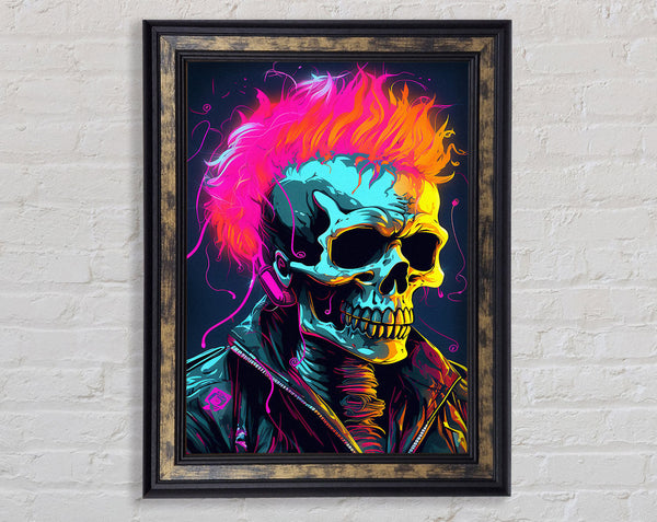 Neon Punk Skeleton