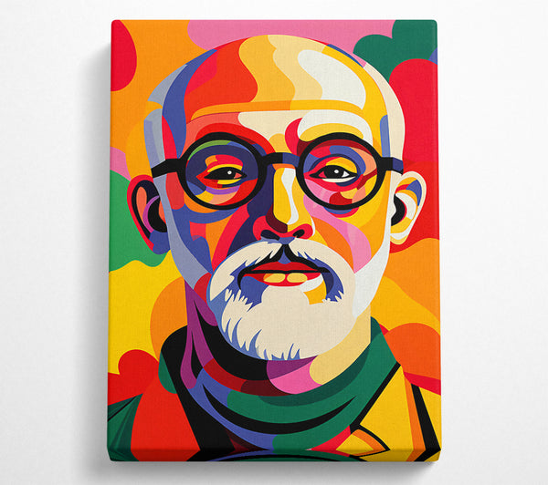 Old Man Hipster Pop Art